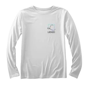 Polera blanca manga Algodon Lienzo.cl