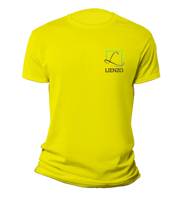 Polera amarillo Algodon Lienzo.cl